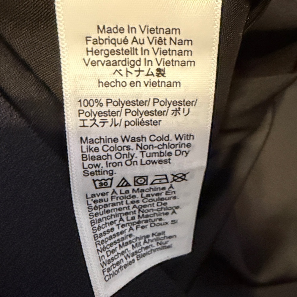 J. Crew women’s large tall LT skirt midi maxi Black satin solid business casual - Picture 4 of 7